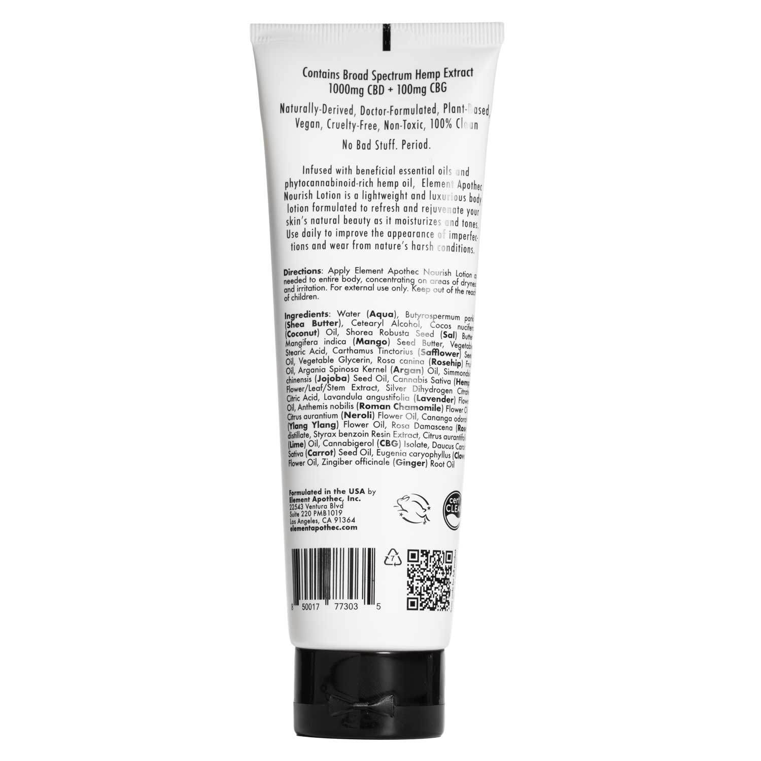 1000mg Broad Spectrum CBD + CBG + Botanicals Lotion